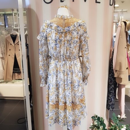 자수 쉬폰 원피스