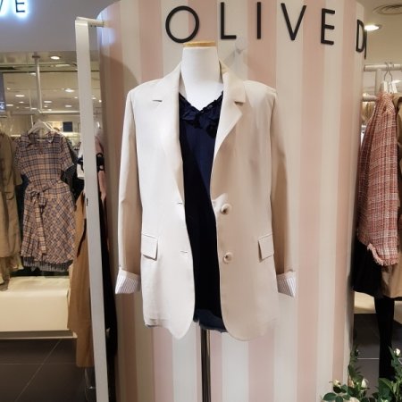 벨티드 투버튼 자켓