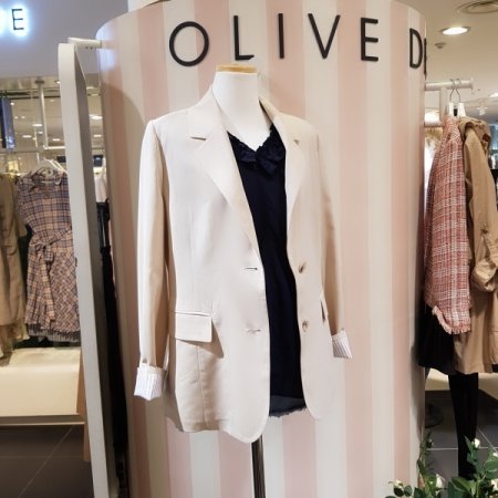 벨티드 투버튼 자켓