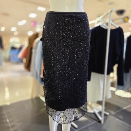 시스루 레이어드 스커트