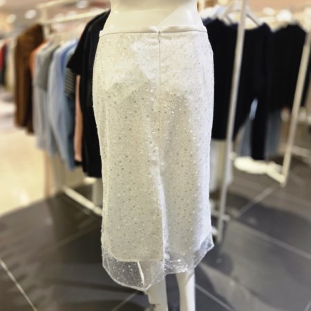 시스루 레이어드 스커트