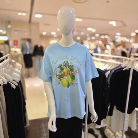 프린팅 루즈핏 반팔 티셔츠