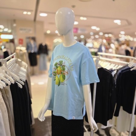 프린팅 루즈핏 반팔 티셔츠