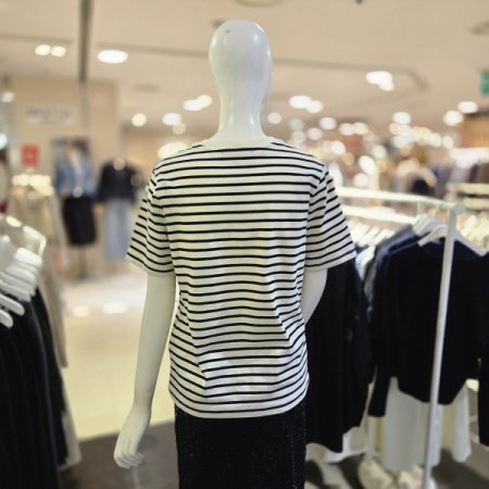 스트라이프 베이직 반팔 티셔츠