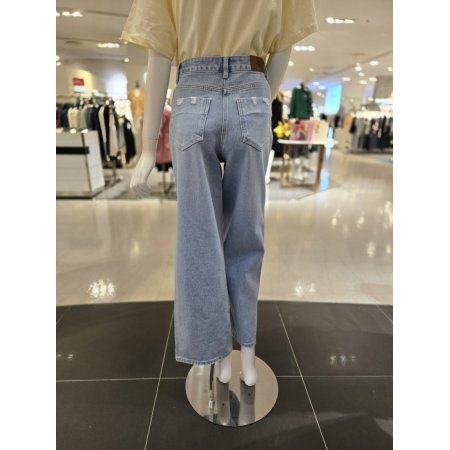 워싱 데미지 데님 팬츠