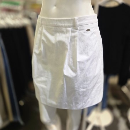 앞 핀턱 미니 스커트