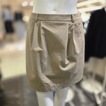 앞 핀턱 미니 스커트