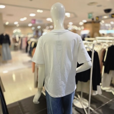 라운드 넥 프린팅 여름 티셔츠