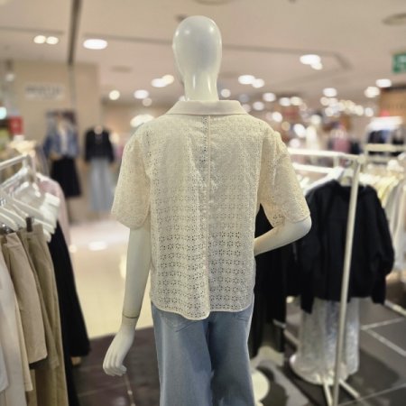 플로럴 레이스 아우터형 셔츠