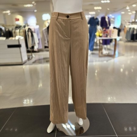 라인배색 밑단절개 팬츠