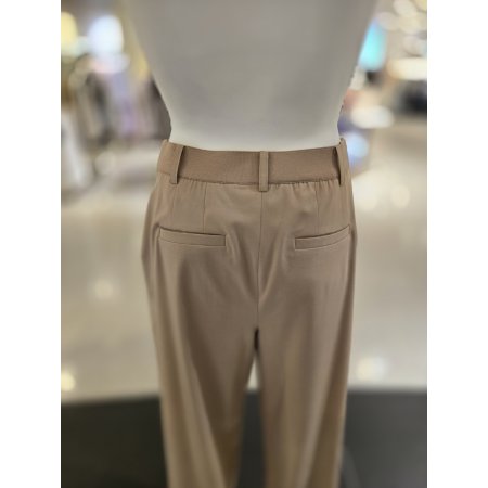 뒷밴딩 투턱 와이드 팬츠