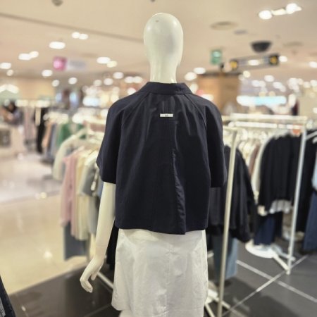 심플 카라 자켓형 블라우스