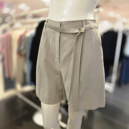 벨트 세트 큐롯 팬츠