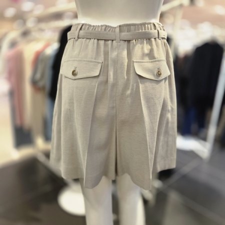 벨트 세트 큐롯 팬츠