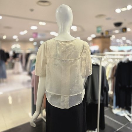 비즐 뷔스티에 반팔 블라우스