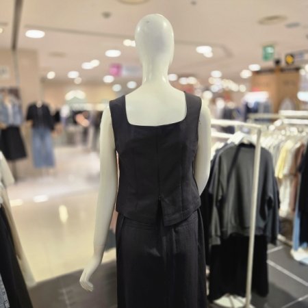 셋업 민소매 블라우스