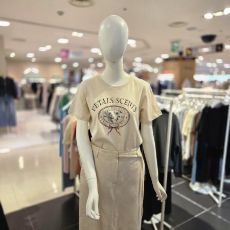 아트웍 면 티셔츠