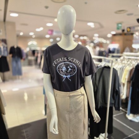 아트웍 면 티셔츠