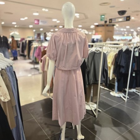 셔츠 레이어드 투인원 원피스