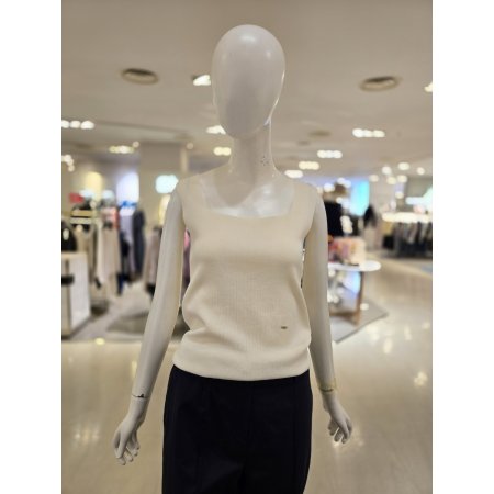 스퀘어넥 썸머 민소매 니트