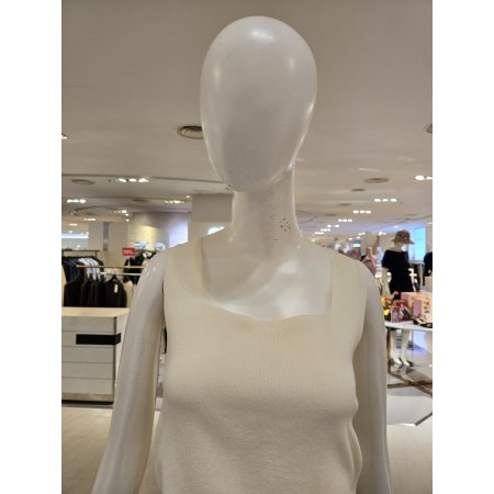 스퀘어넥 썸머 민소매 니트