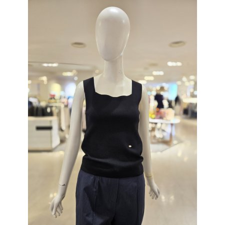 스퀘어넥 썸머 민소매 니트