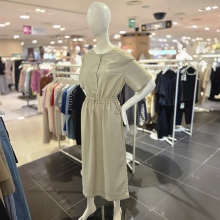 허리밴딩 루즈핏 롱 원피스