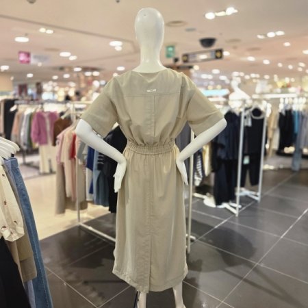 허리밴딩 루즈핏 롱 원피스