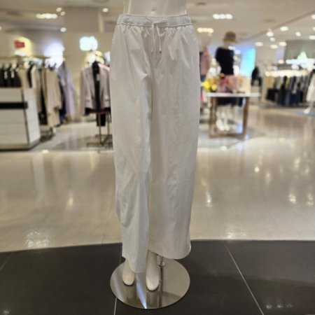 허리 올밴딩 일자 통 팬츠