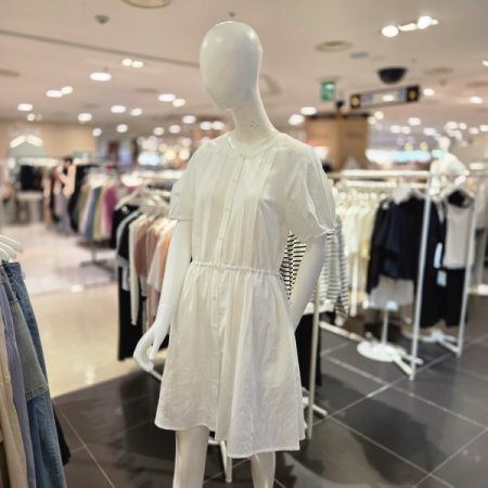 허리 스트링 미니 여름 원피스