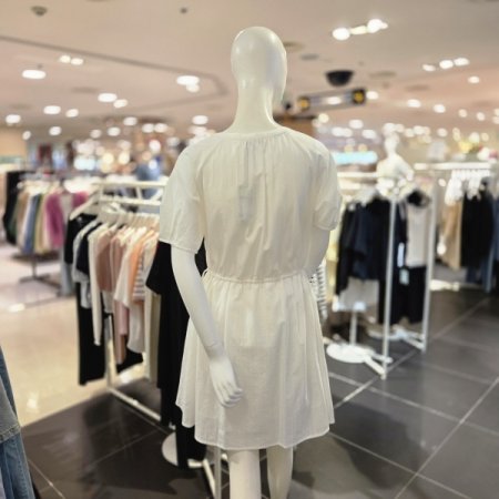 허리 스트링 미니 여름 원피스