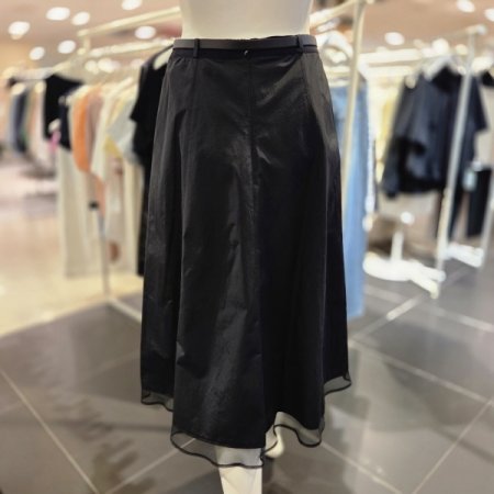 레이스 밑단 A라인 여름 스커트