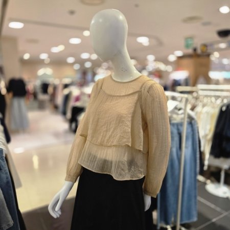 뷔스티에 세트 시스루 블라우스