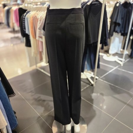 뒷밴딩 원턱 슬림 슬랙스