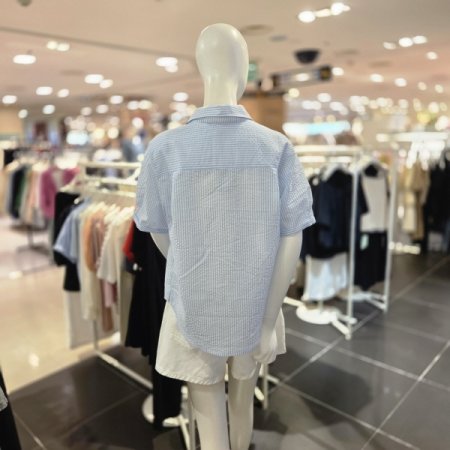 심플 여른 셔츠형 블라우스