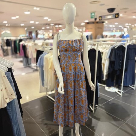 슬립 롱 맥시 끈 원피스