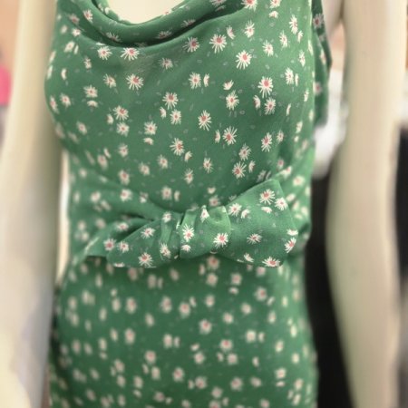 리본 슬립 끈 원피스