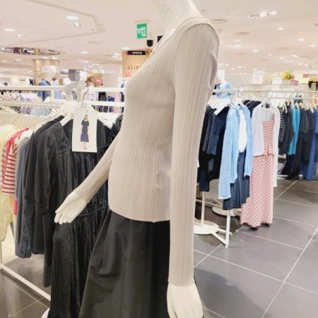 스퀘어넥 골지니트