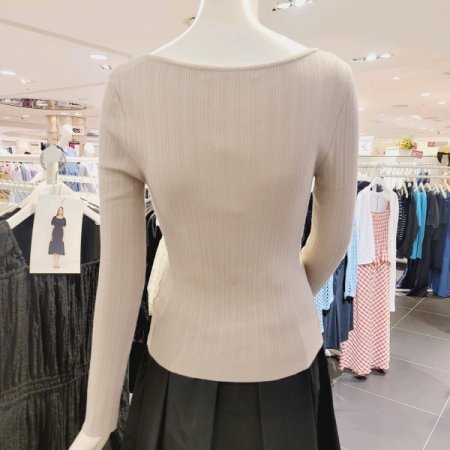 스퀘어넥 골지니트