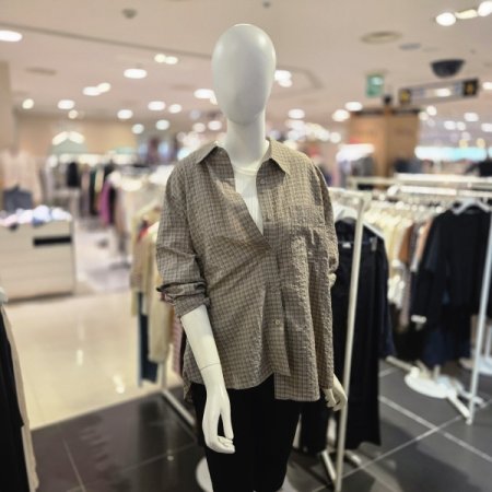 체크 루즈핏 셔츠