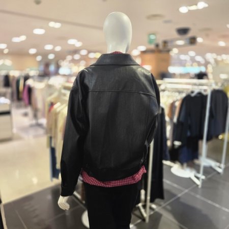 레더 블루종 자켓
