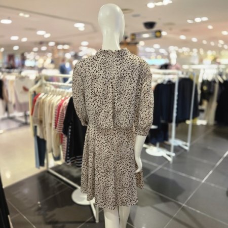 레오파드 A라인 원피스