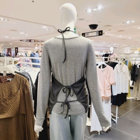 뷔스티에 레이어드 긴팔티셔츠