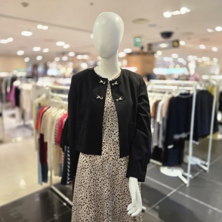 쉐이드 체인 크롭 자켓