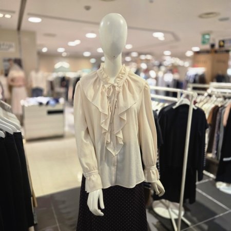 러플 가을 블라우스