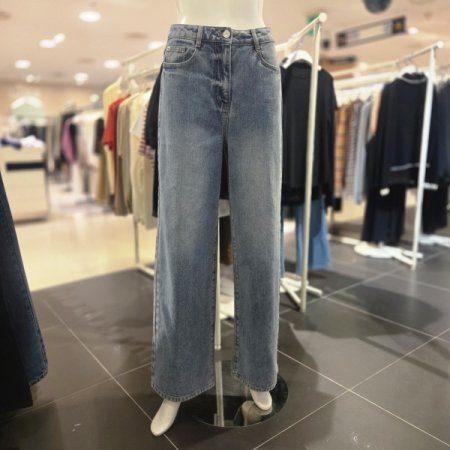 일자핏 심플 데님 팬츠