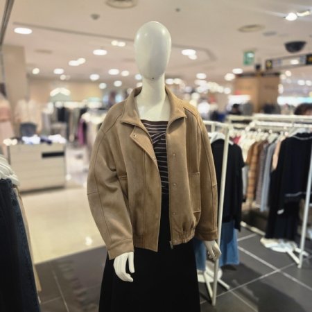 스웨이드 블루종 점퍼