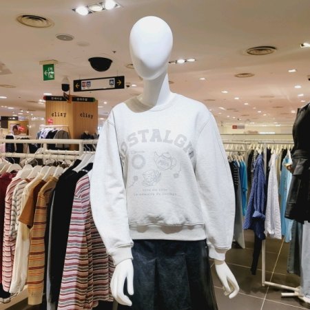 프린팅라운드 맨투맨티셔츠 