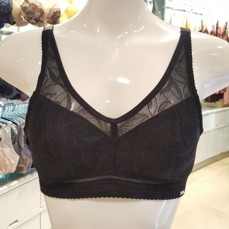 부유방커버 노와이어 브라BK