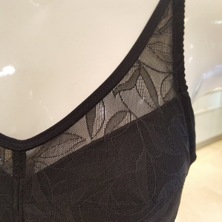 부유방커버 노와이어 브라BK